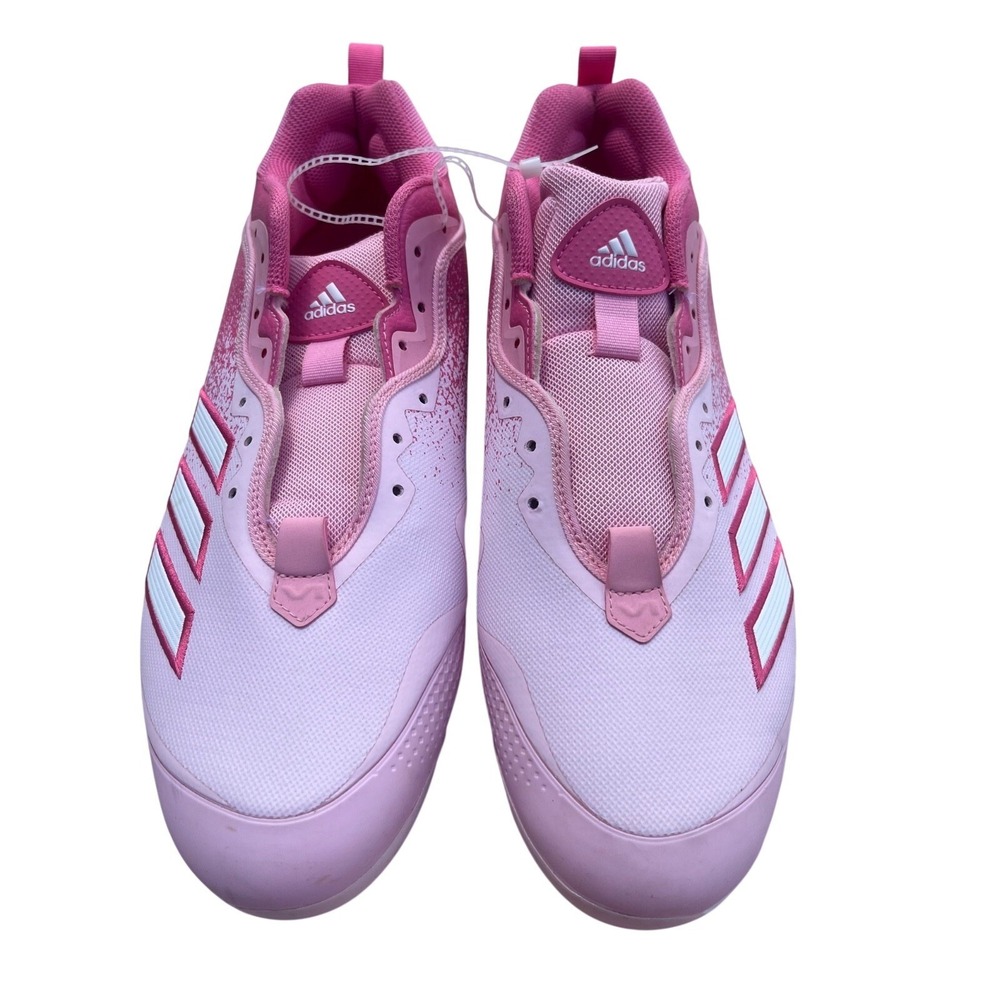 Adidas Icon‎ Bounce 6 Pink 'Mother's Day' Baseball Cleats GZ0443 Size Men's 13